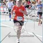 Felicity at half marathon finish